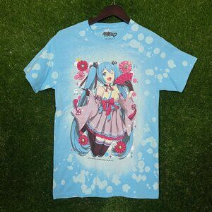 Hatsune Miku Anime Tie-dye T-shirt size Small